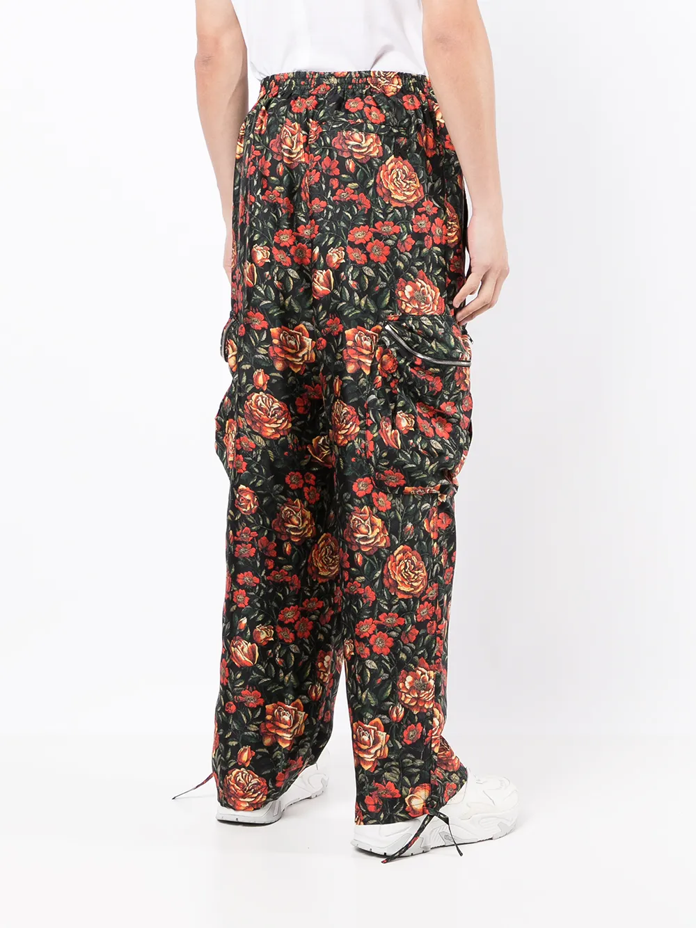 фото Kenzo брюки карго с цветочным принтом