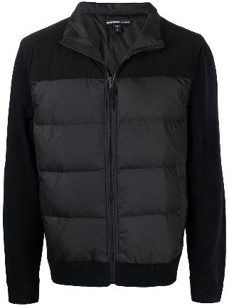 James Perse contrast-panel down-filled Jacket - Farfetch