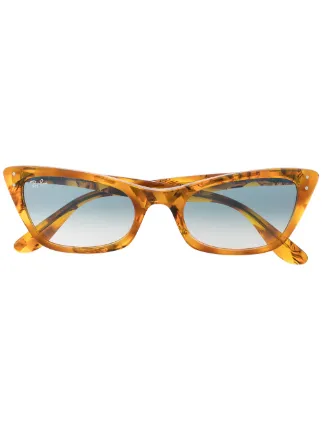 Ray Ban Lady Burbank cat eye Sunglasses Orange FARFETCH