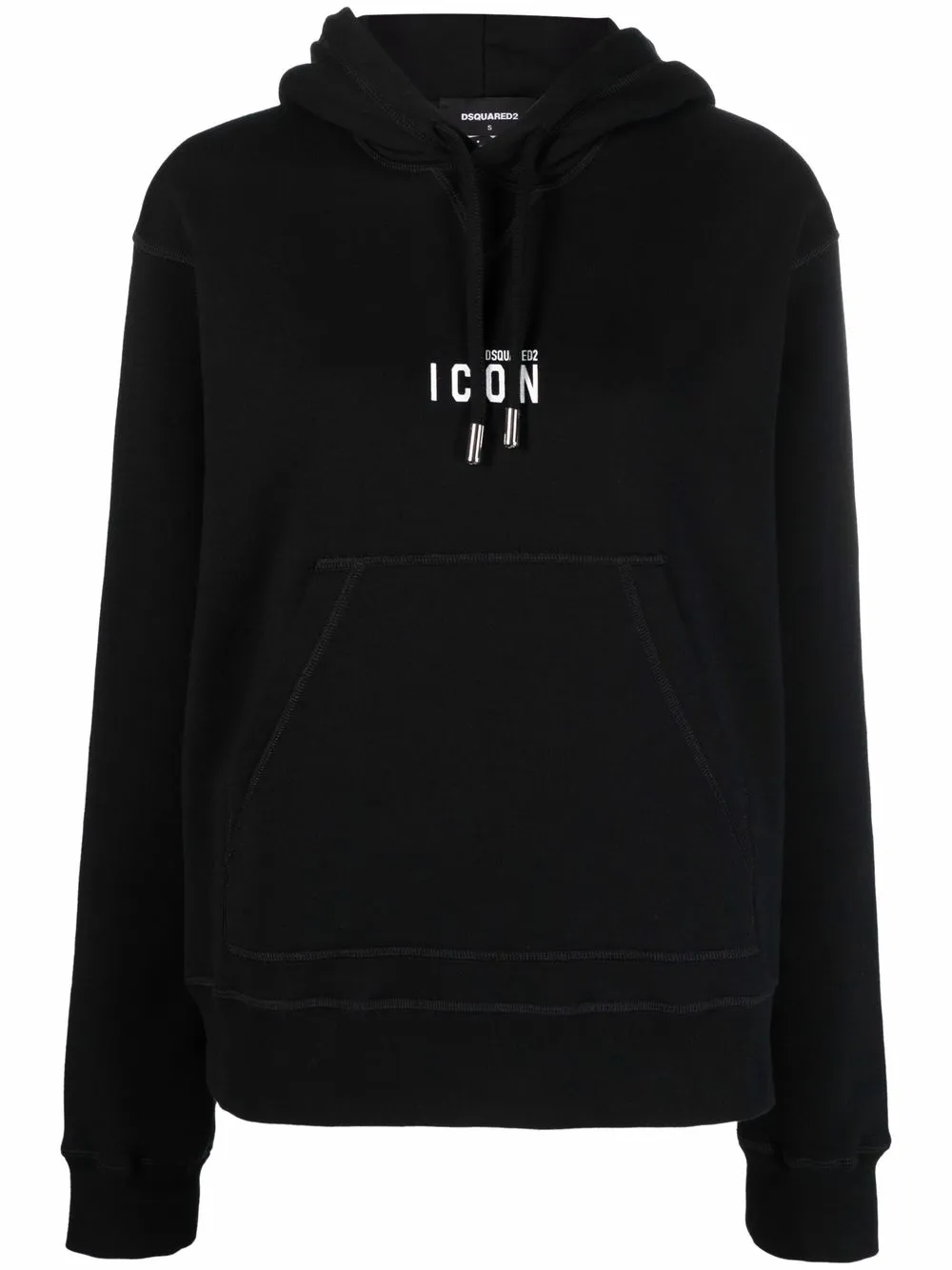 

Dsquared2 logo-print cotton hoodie - Black