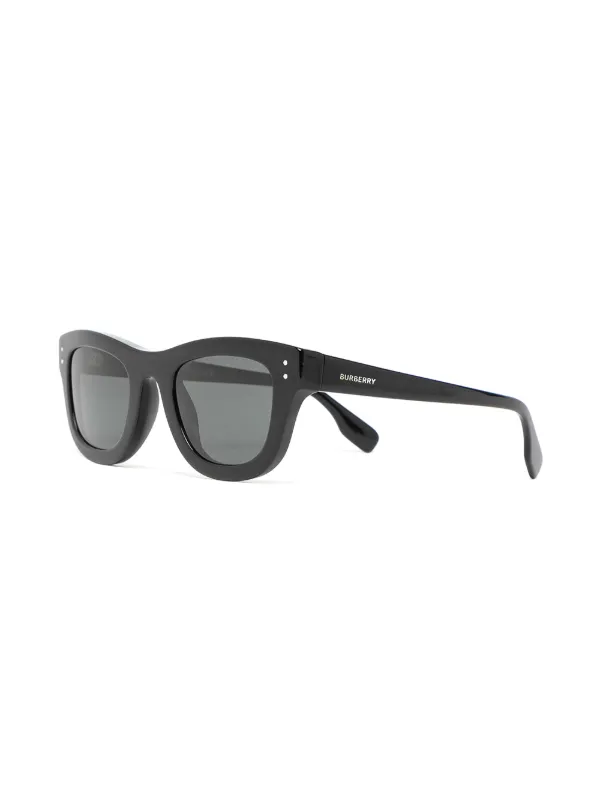 Burberry Eyewear Sidney Oversize Frame Sunglasses | Black  display picture 3