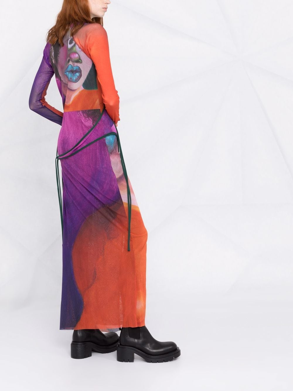 фото Ottolinger сетчатое платье cheyenne с принтом