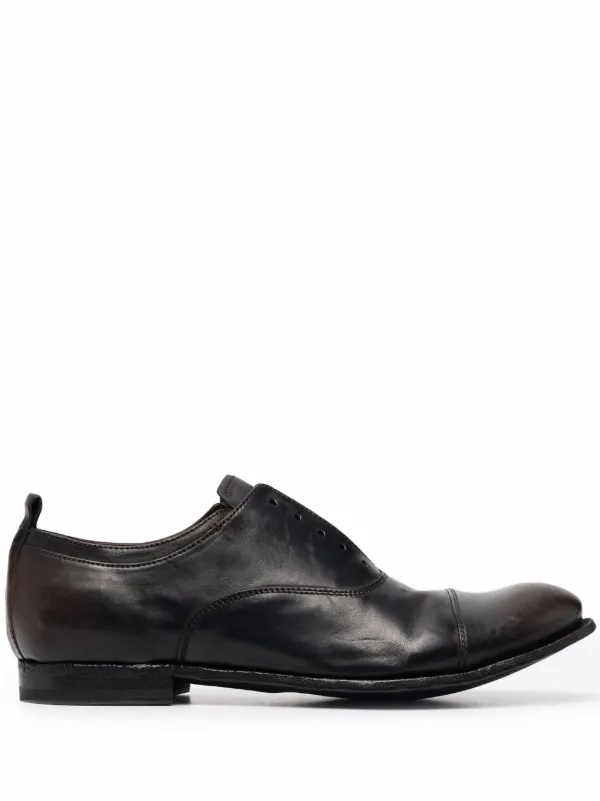 Officine Creative Stereo Laceless Oxford Shoes - Black
