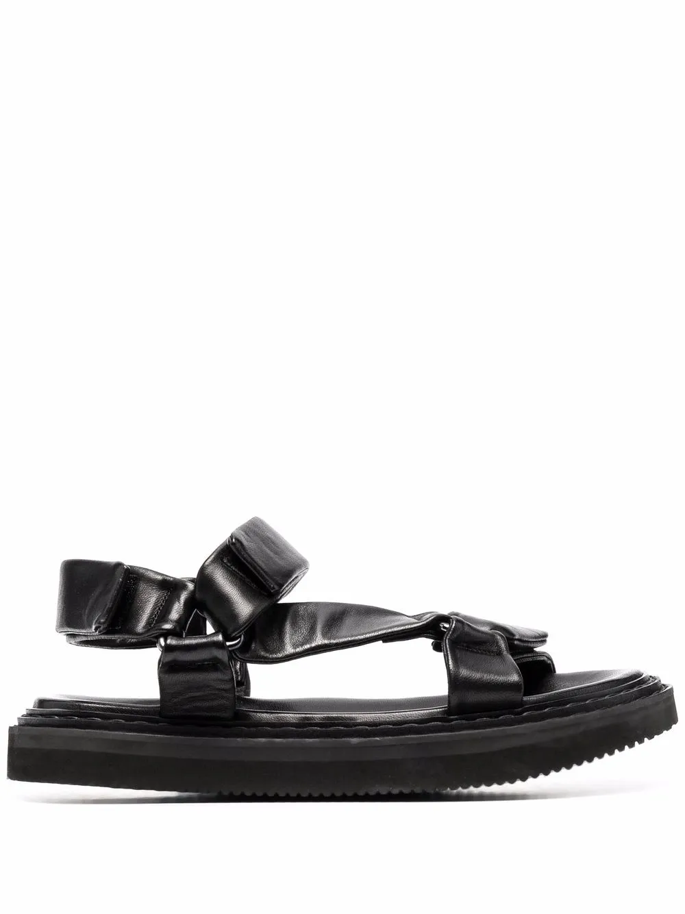 

Officine Creative sandalias con cierre autoadherente - Negro