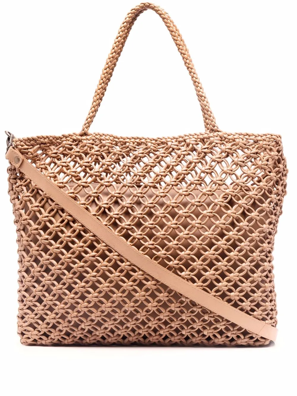 

Officine Creative Susan wicker tote bag - Neutrals