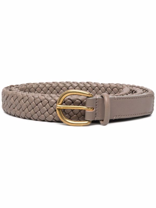 woven leather belt womens