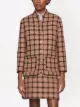 Gucci lamé check tweed belted jacket