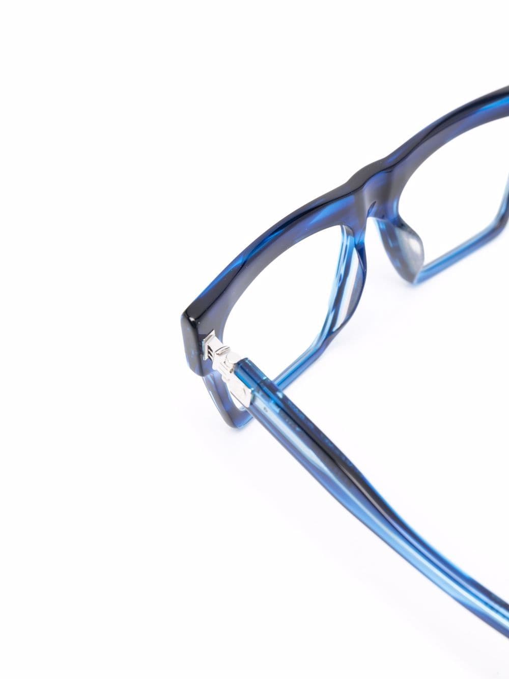Shop Balmain Eyewear Square-frame Glasses In Blau
