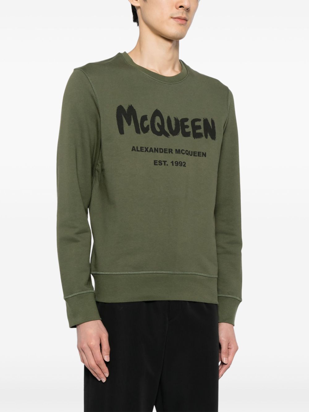 Alexander McQueen logo print sweatshirt Men