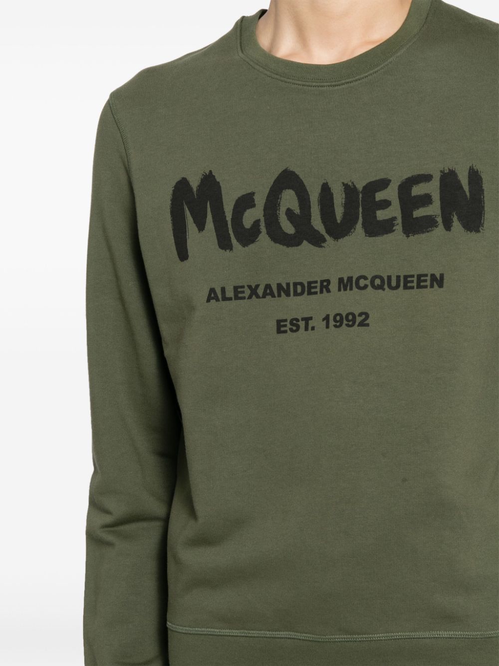 Alexander McQueen logo print sweatshirt Men