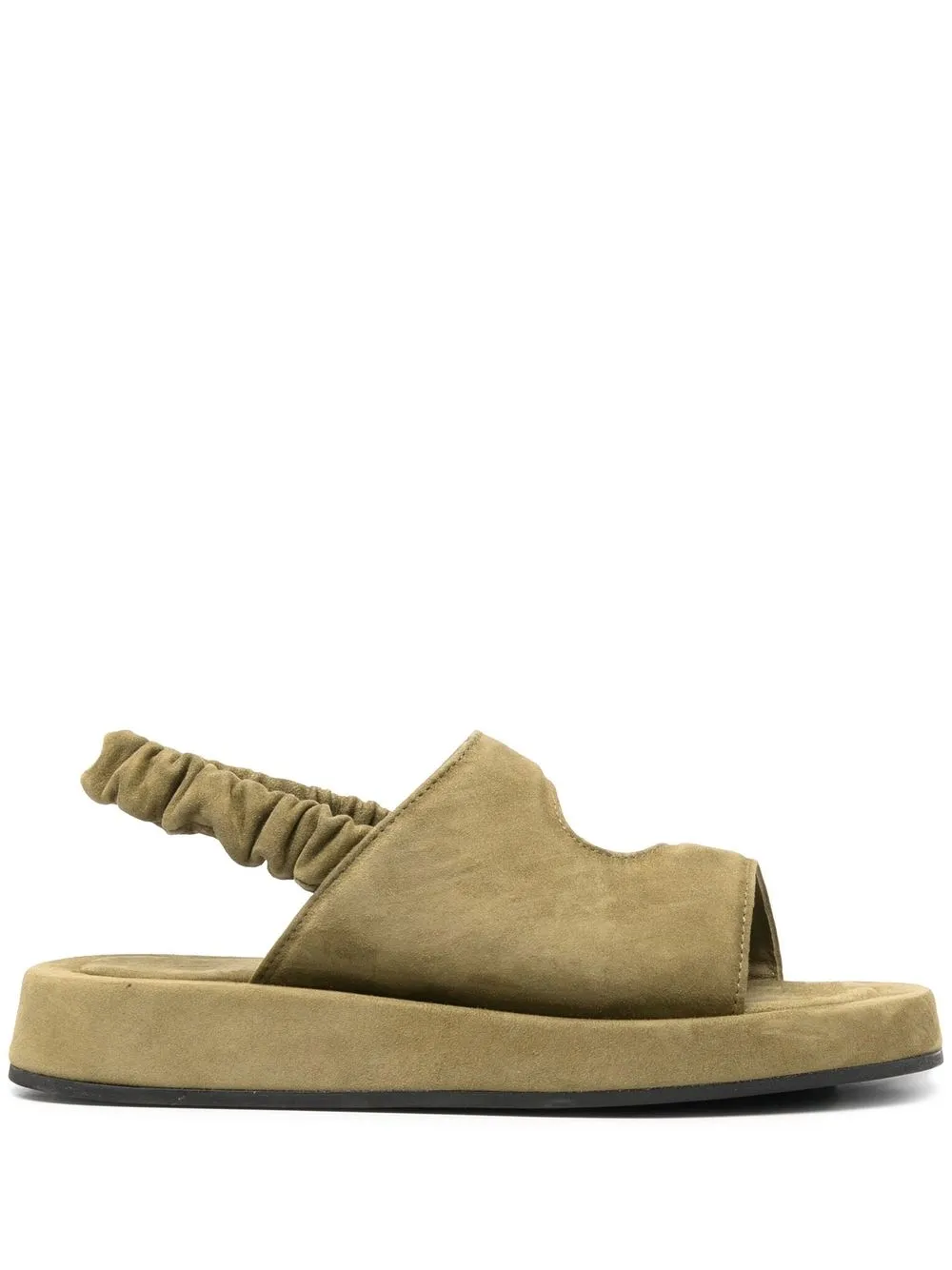 

Officine Creative sandalias de gamuza con tira trasera - Verde