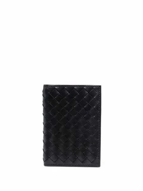 Officine Creative Boudin woven bi-fold wallet