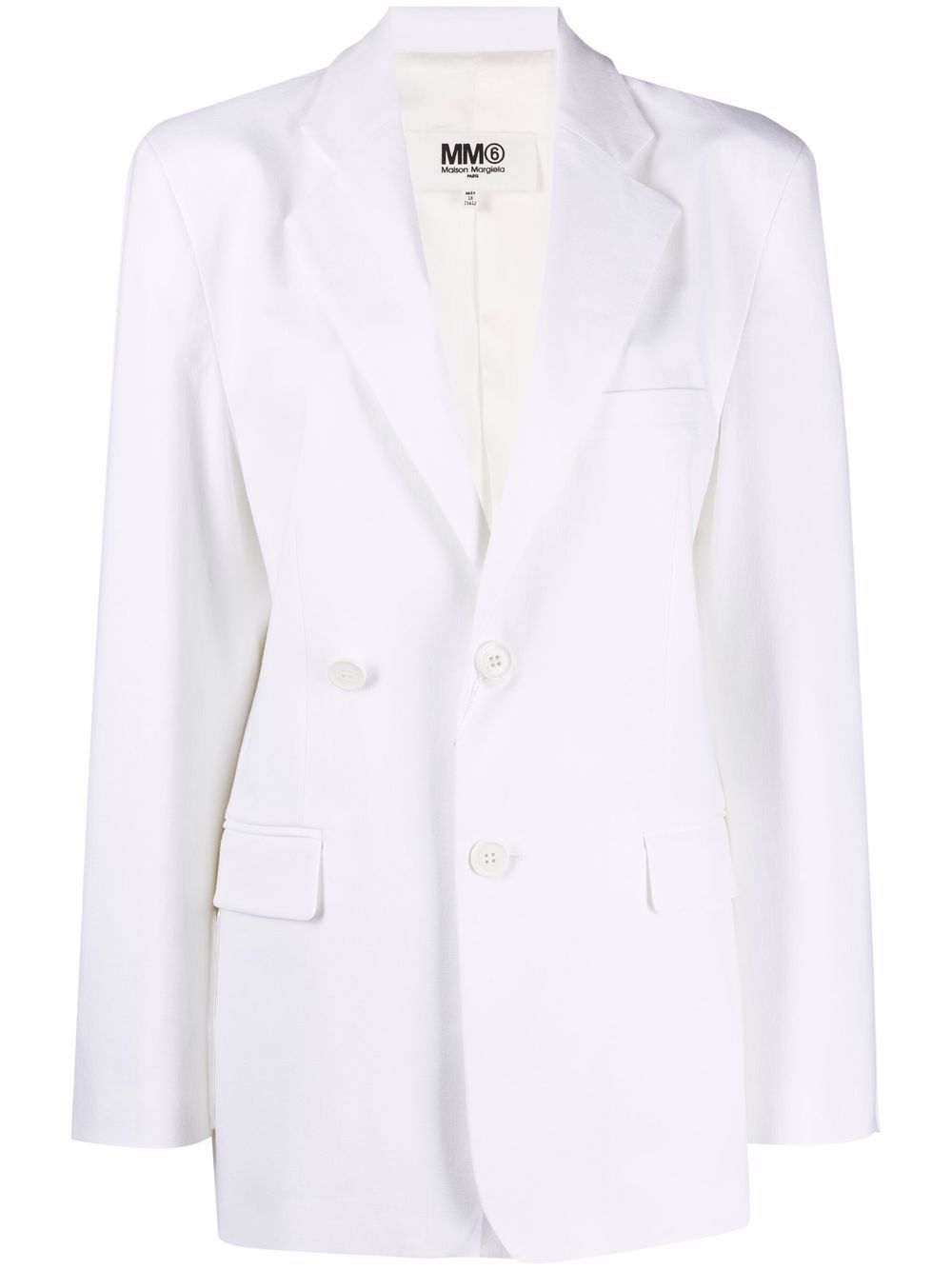 фото Mm6 maison margiela fitted-waist single-breasted blazer