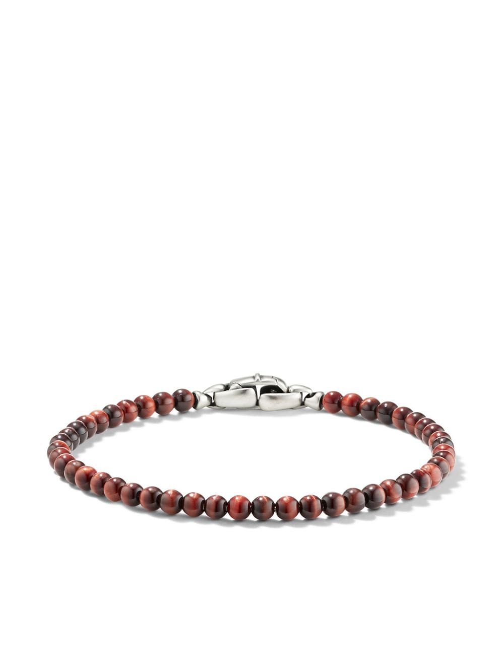 David Yurman Sterling Silver Spiritual Beads Bracelet In Brown