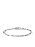 David Yurman sterling silver Open Station box chain bracelet (3mm)