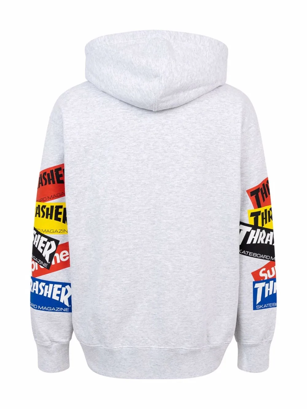 Supreme x Thrasher Multi Logo Zip-Up Hoodie - Grey