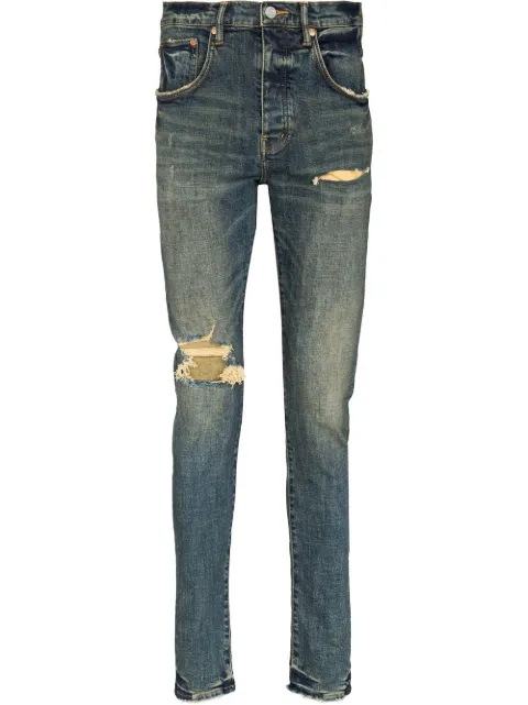Purple Brand distressed slim-cut jeans