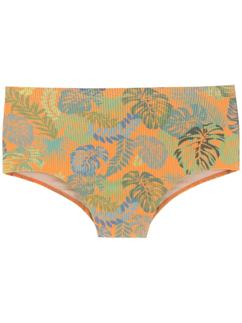 Amir Slama leaf print swim briefs