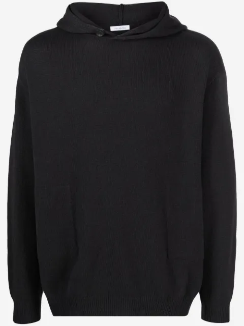 Malo ribbed-knit hooded sweatshirt