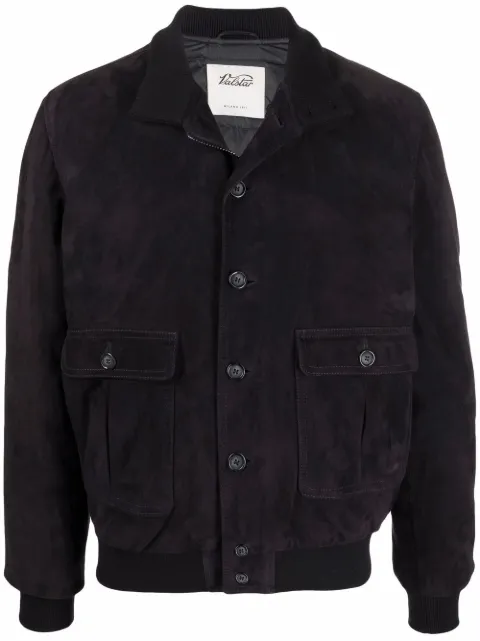 Valstar high-neck suede jacket