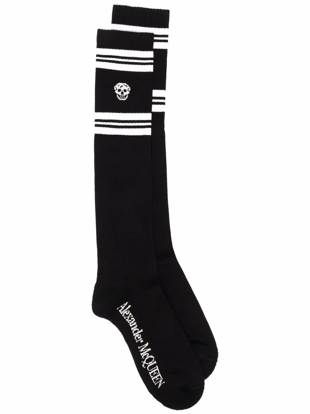 

Alexander McQueen calcetines con logo bordado - Negro