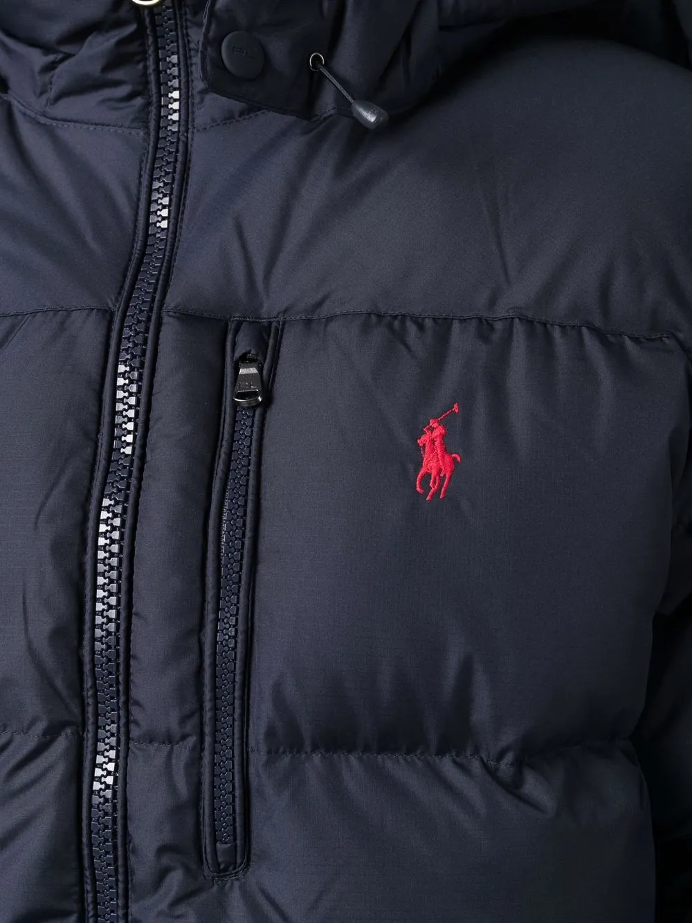 фото Polo ralph lauren пуховик с капюшоном и логотипом pony logo