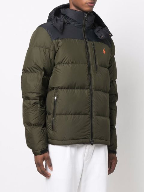 polo puffer with hood