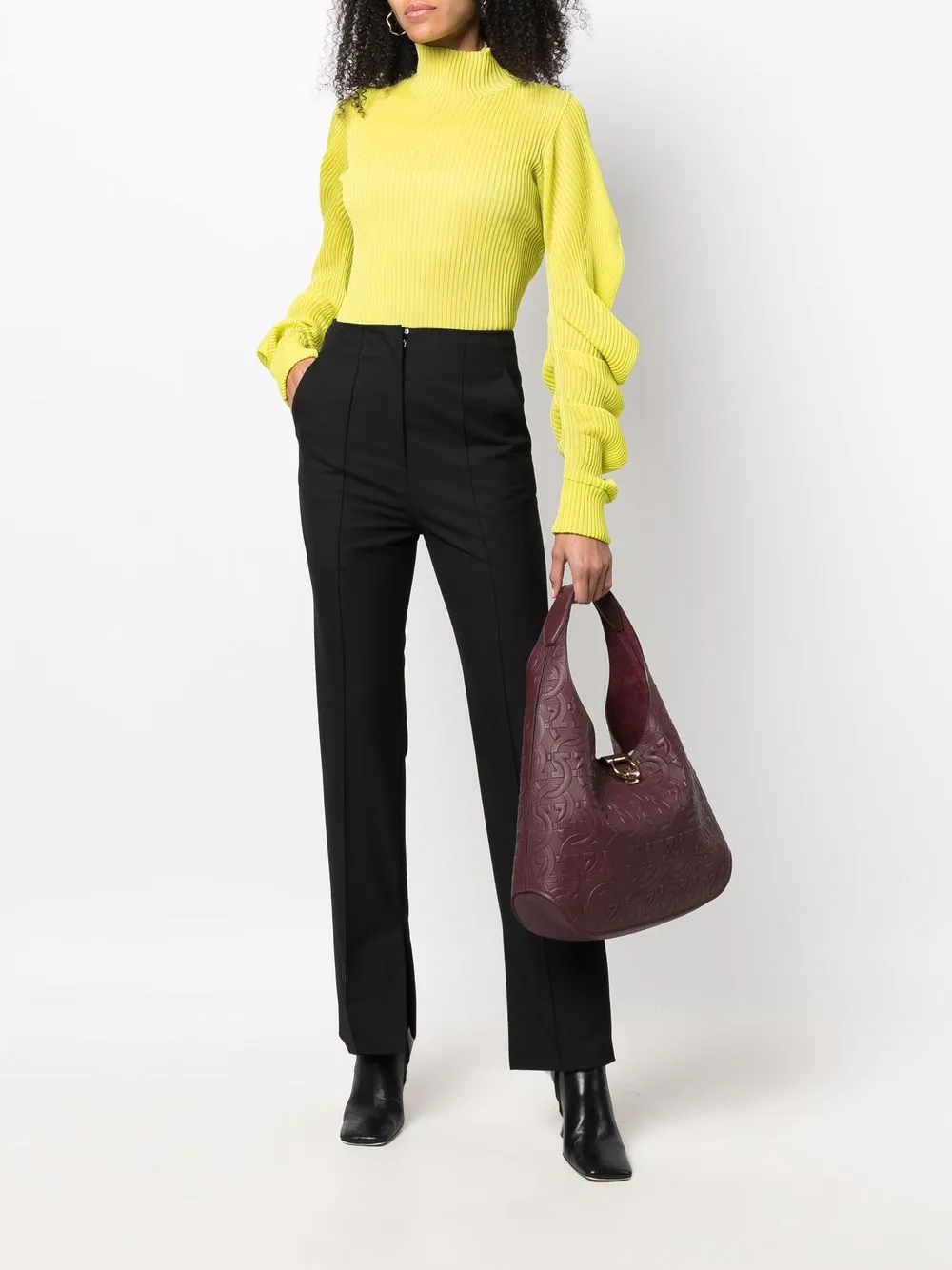 фото Salvatore ferragamo сумка-тоут с тиснением gancini