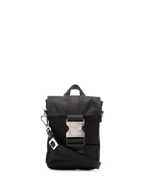 ☆関税込☆FENDI★Fendiness FF Fabric Small Backpack Black★ Amazon.com | FENDI Fendiness Black Nylon Buckle Mini