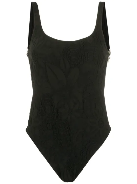 Amir Slama Jacquard-Badeanzug