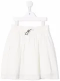 Andorine cotton midi skirt - White