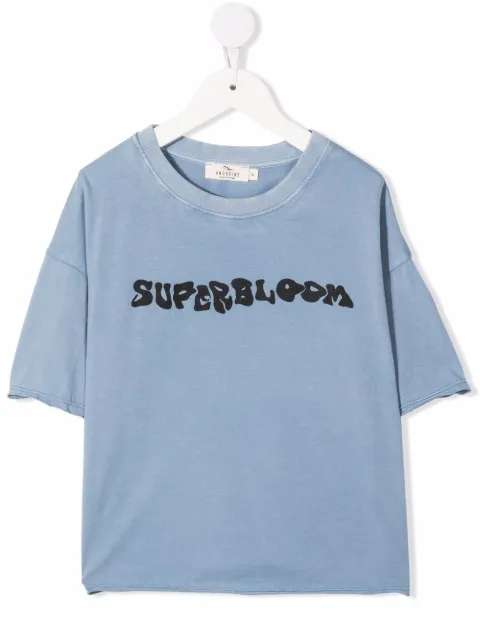 Andorine organic cotton slogan T-shirt