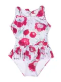 Andorine floral-print swimsuit - White