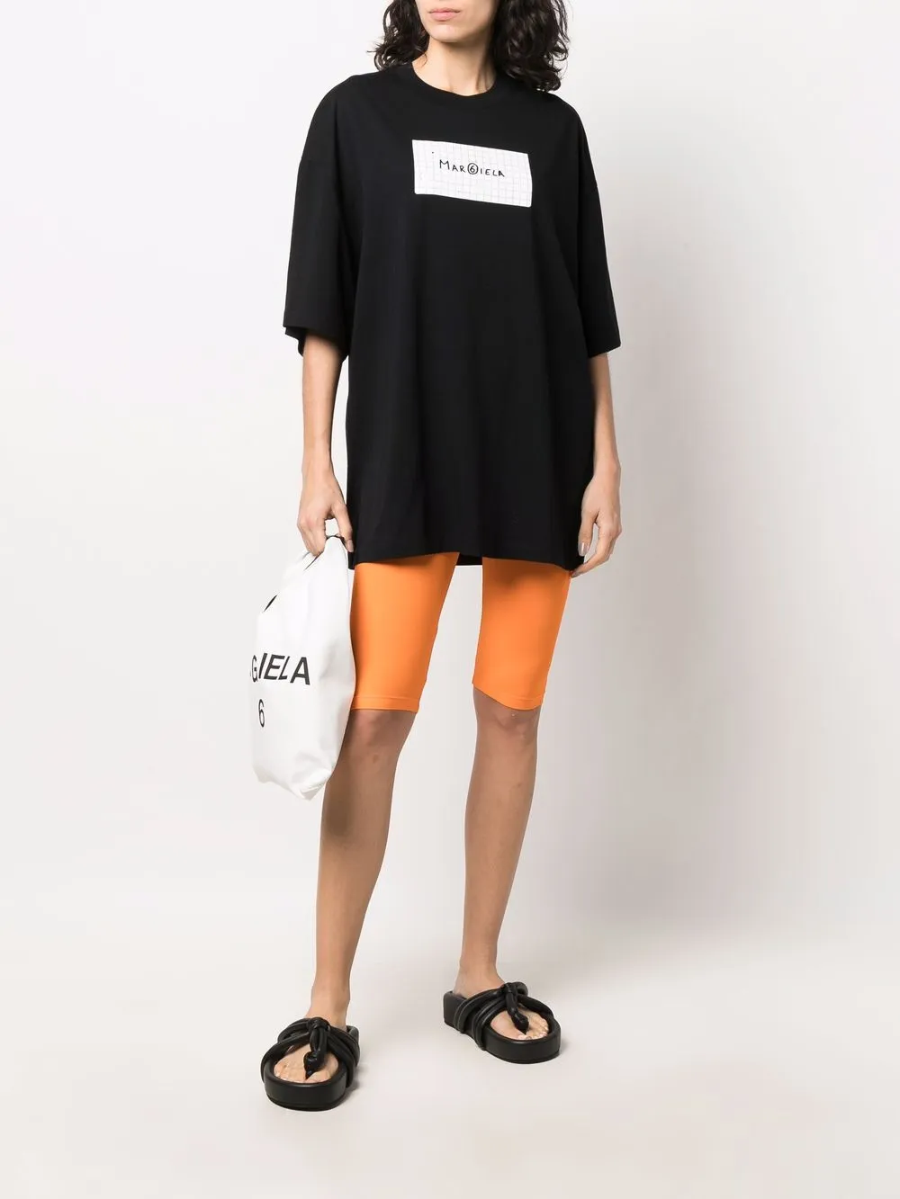 фото Mm6 maison margiela футболка с логотипом