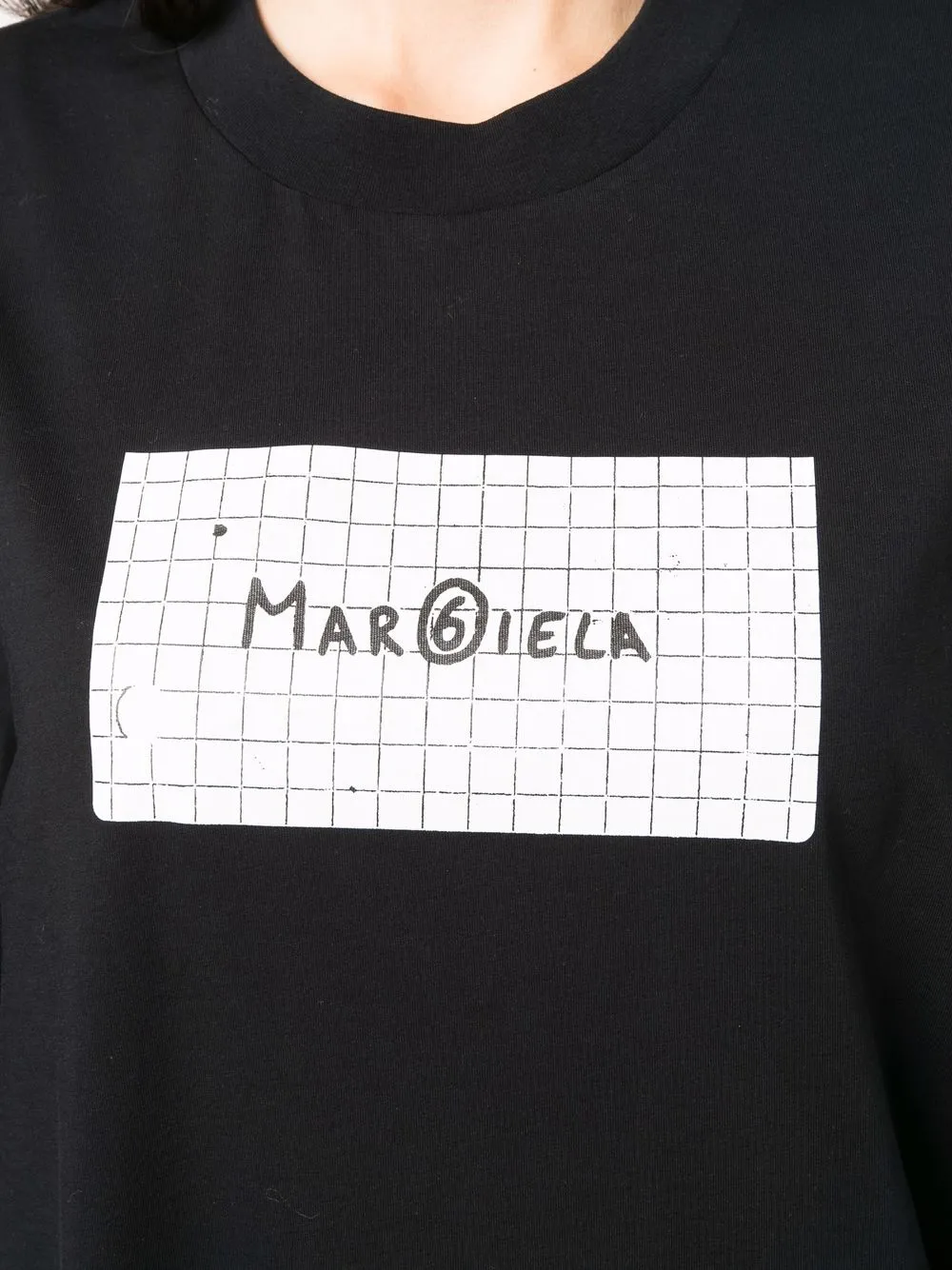 фото Mm6 maison margiela футболка с логотипом
