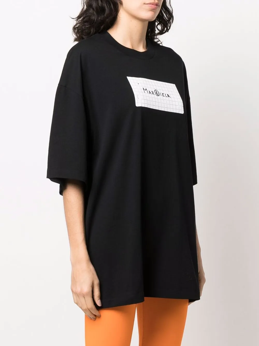 фото Mm6 maison margiela футболка с логотипом