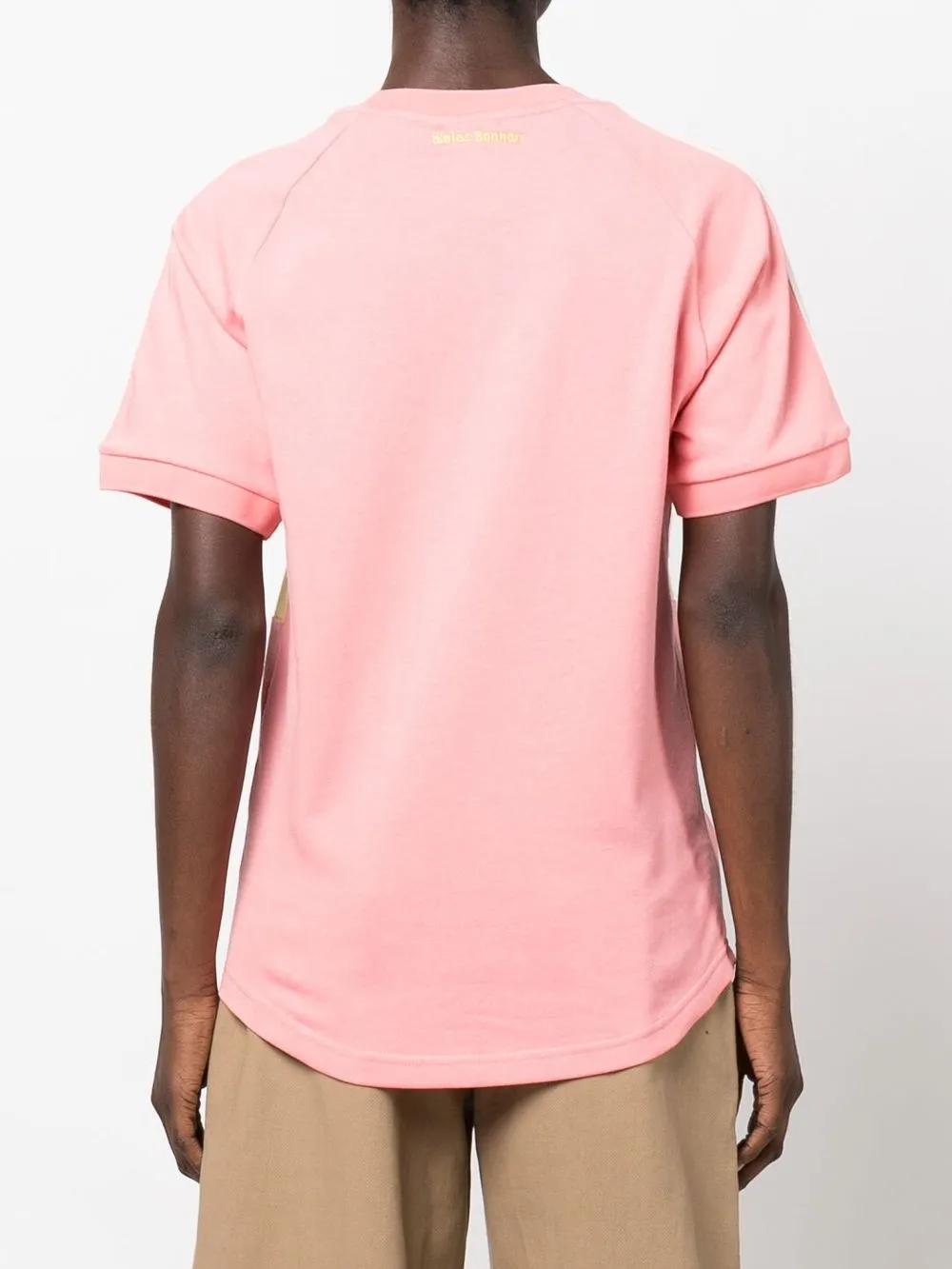 Adidas tape tee store pink