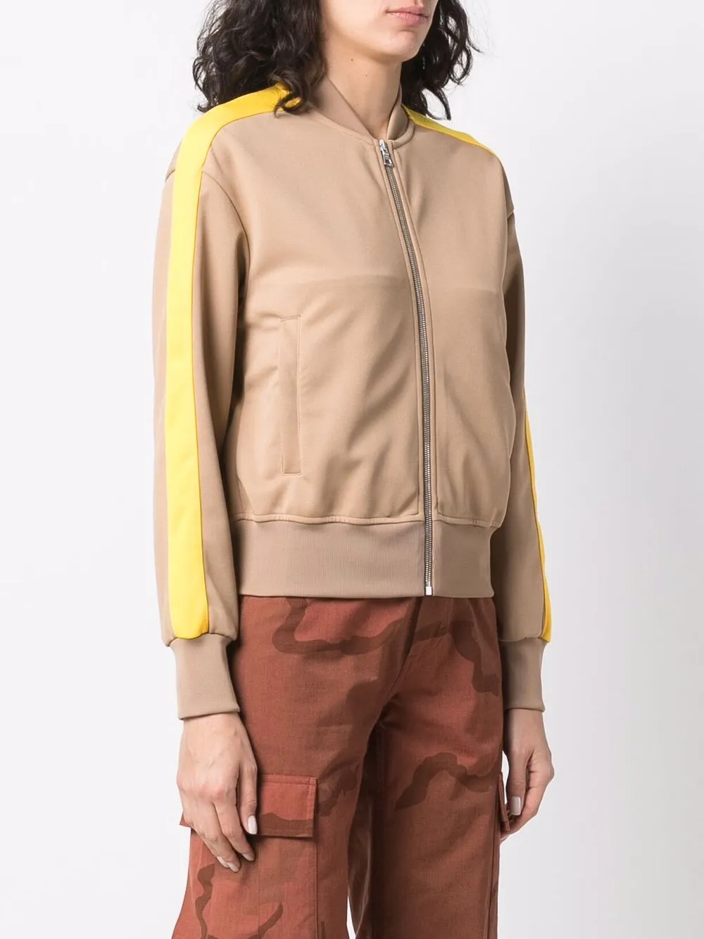  Palm Angels Sportjacke Mit Streifen   Nude 