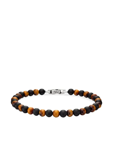 David Yurman sterling silver Spiritual Beads Alternating bracelet (6mm)