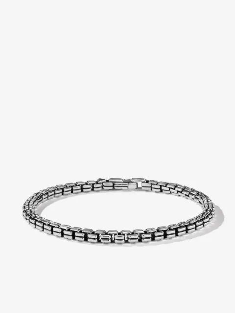 David Yurman Double Box Armband aus Sterlingsilber 4mm
