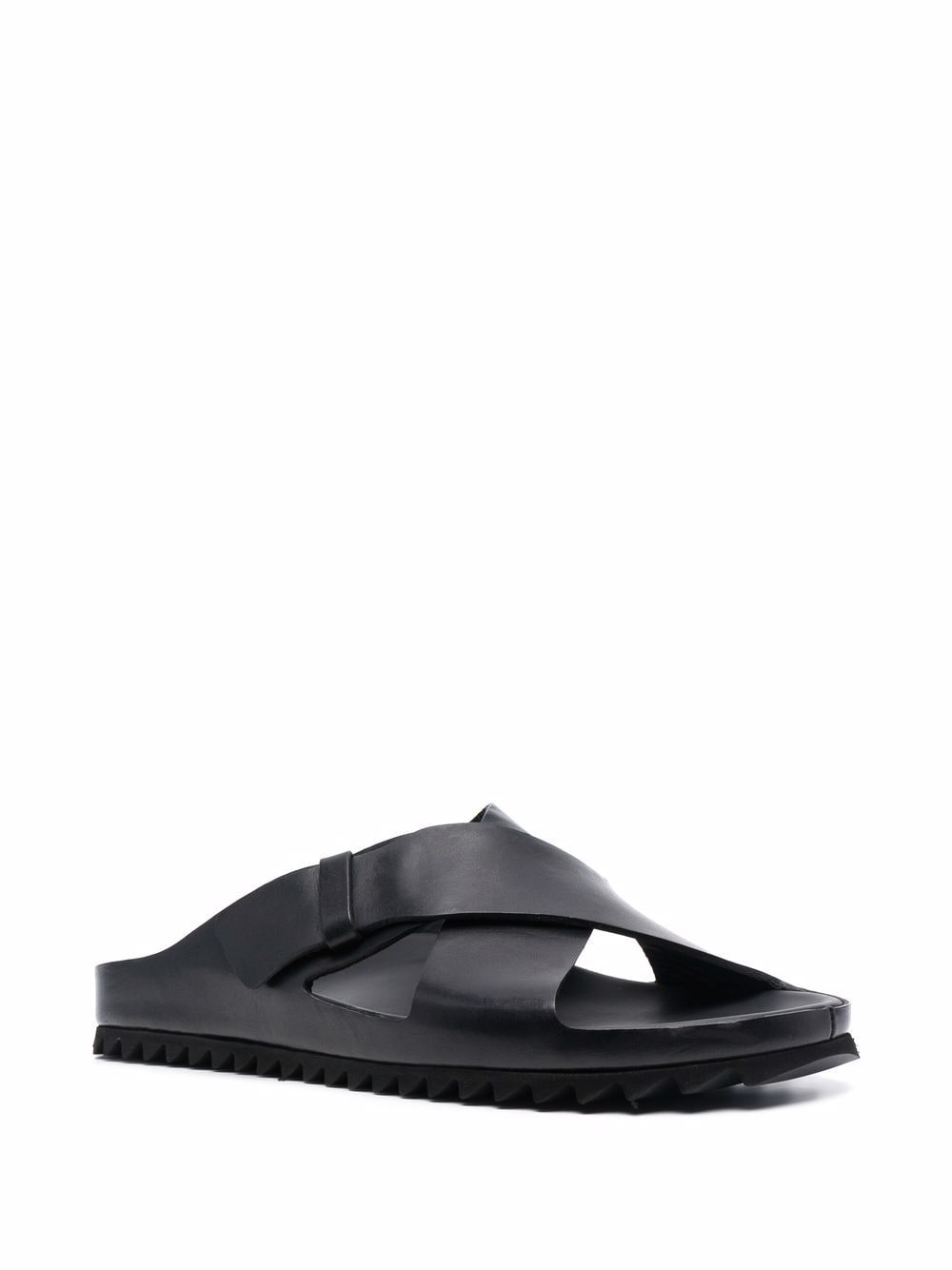 Shop Officine Creative Agora Slippers In Black