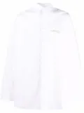 Raf Simons embroidered-logo shirt - White
