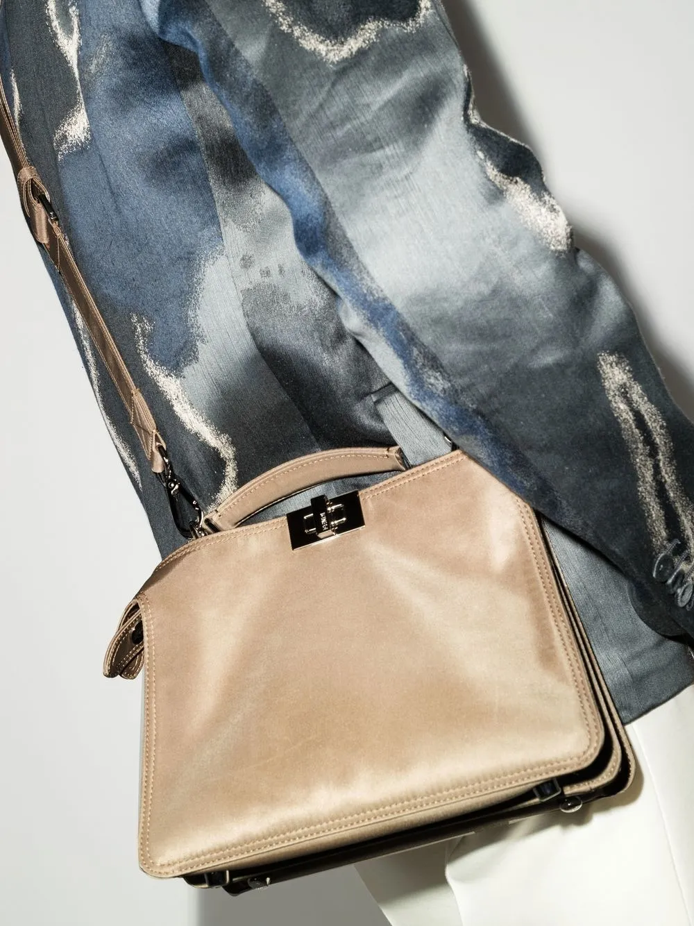 FENDI Peekaboo messengertas - Beige
