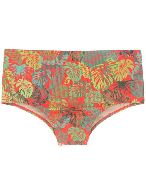 Amir Slama leaf print swim briefs
