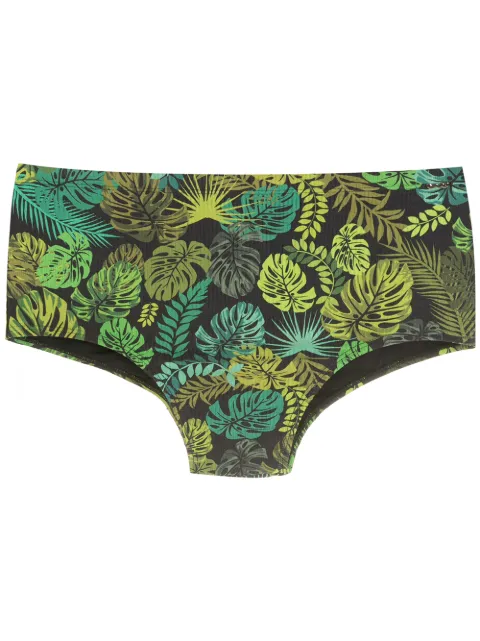 Amir Slama leaf print swim briefs