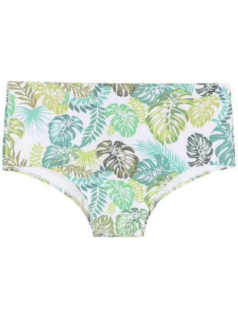Amir Slama leaf print swim briefs