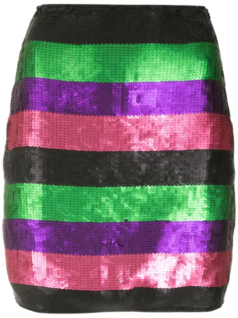 Amir Slama sequin striped skirt