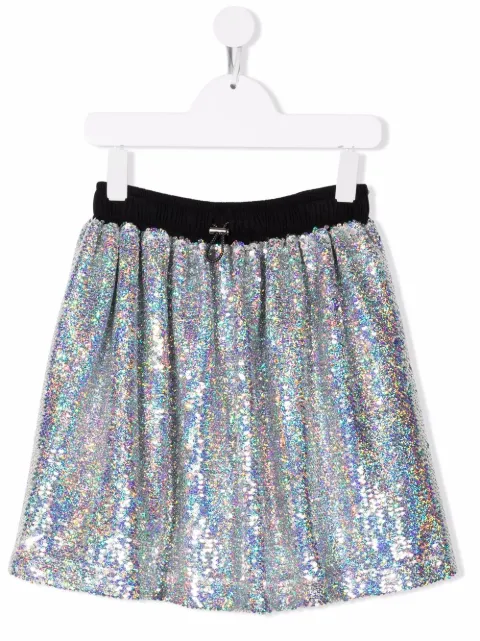 Andorine falda midi con lentejuelas