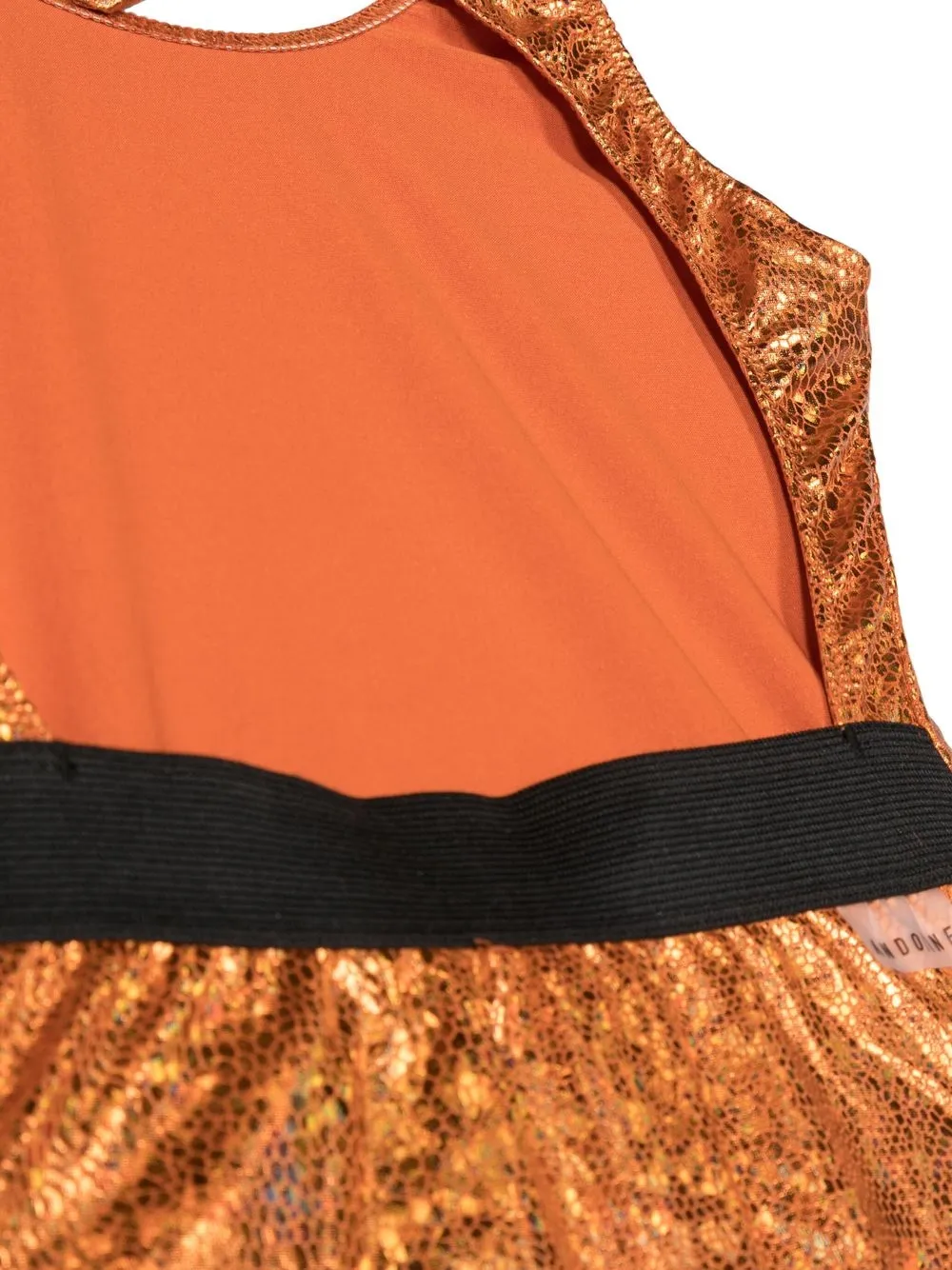  Andorine Metallic-effect Scale-print Swimsuit - Orange 