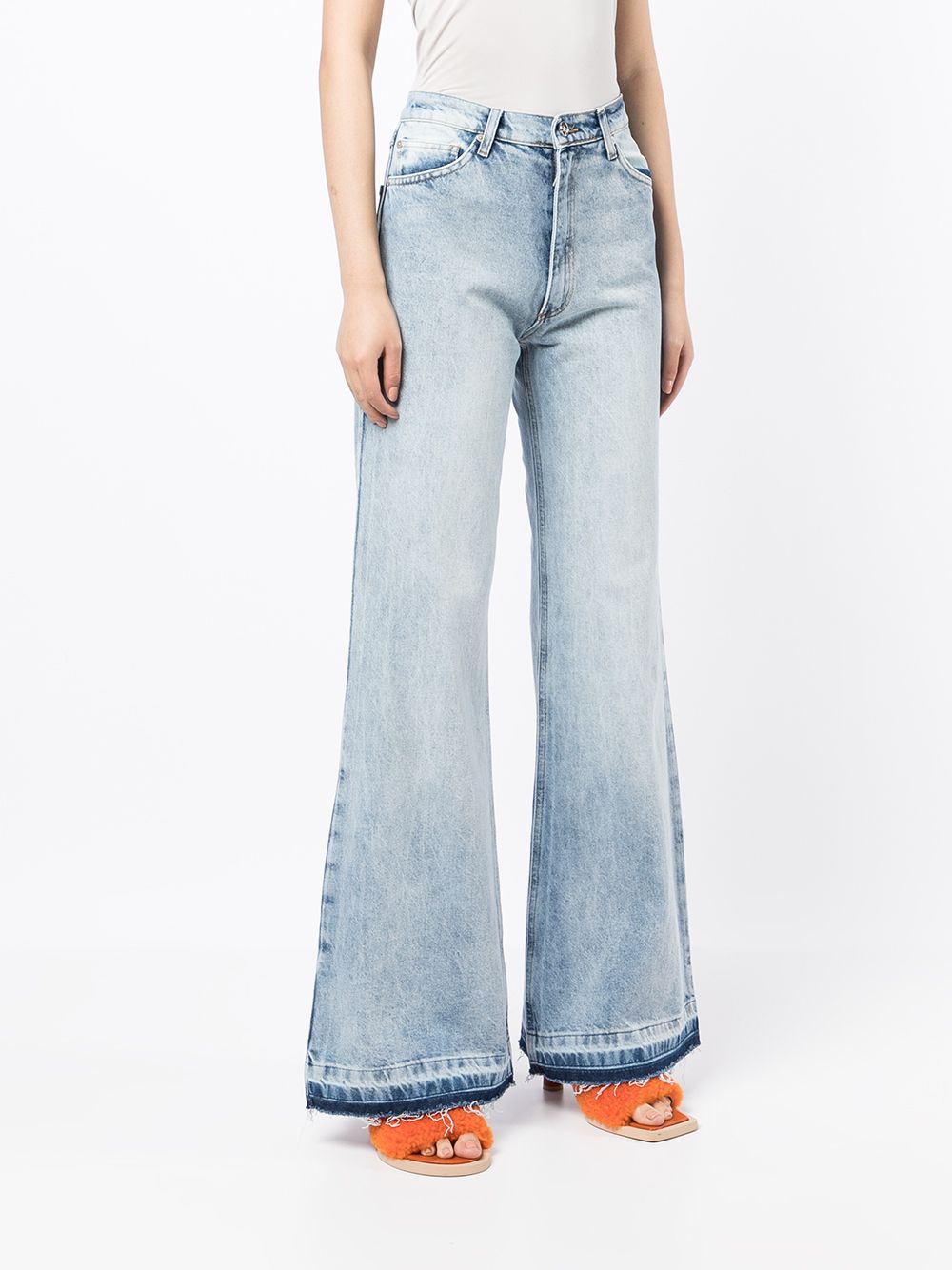 фото Natasha zinko джинсы washed denim flared